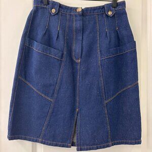Cotelac Blue Denim Skirt